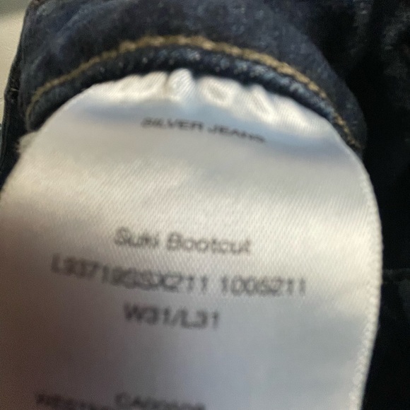 Silver Suki Bootcut 31/31 womens jeans - Picture 6 of 7